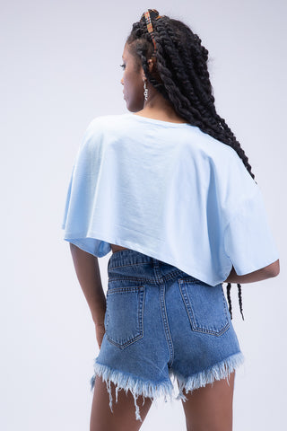 Blasé Distressed Hem Shorts