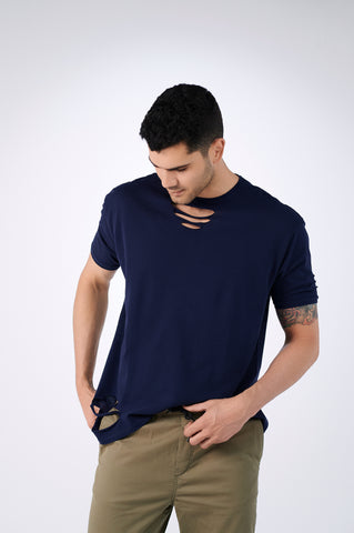 Oversized In Distress Crewneck