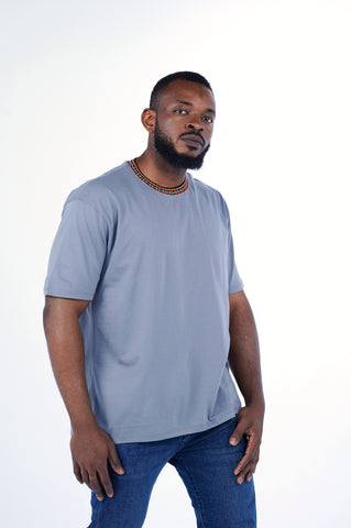 Oversized Arabesque Jacquard Crewneck