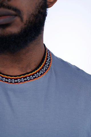 Oversized Arabesque Jacquard Crewneck