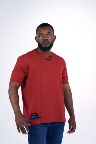 Oversized In Distress Crewneck