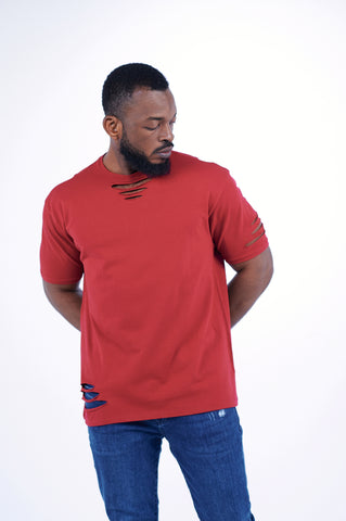 Oversized In Distress Crewneck