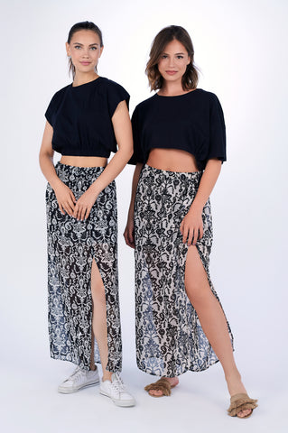 Baroque Babe Slit Skirt