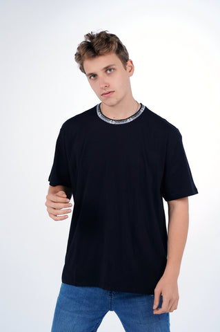 Oversized Desert Rose Jacquard Crewneck