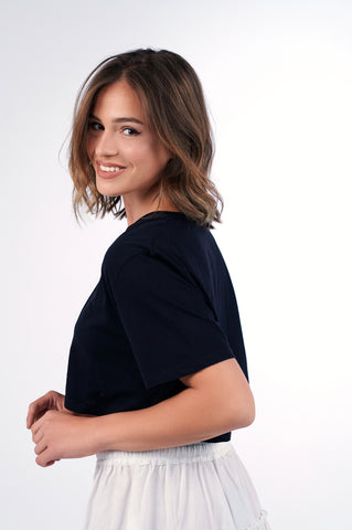 Oversized Short N Sweet Cropped Tee