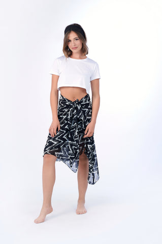 Knot Waist Cover Up Skirt