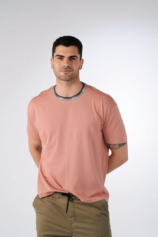 Oversized Desert Rose Jacquard Crewneck