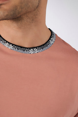 Oversized Desert Rose Jacquard Crewneck