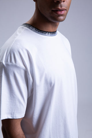 Oversized Desert Rose Jacquard Crewneck