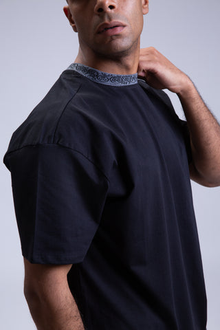 Oversized Emoticon Jacquard Crewneck