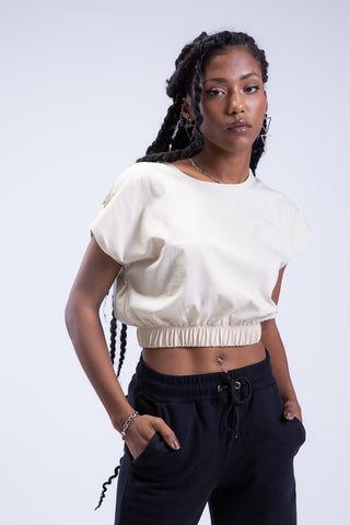 End Game Elasticated Hem Cropped Tee