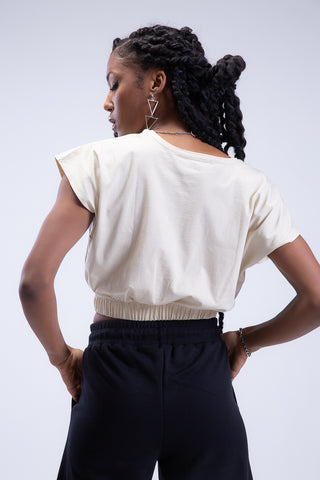 End Game Elasticated Hem Cropped Tee
