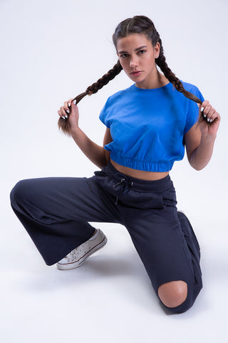 End Game Elasticated Hem Cropped Tee