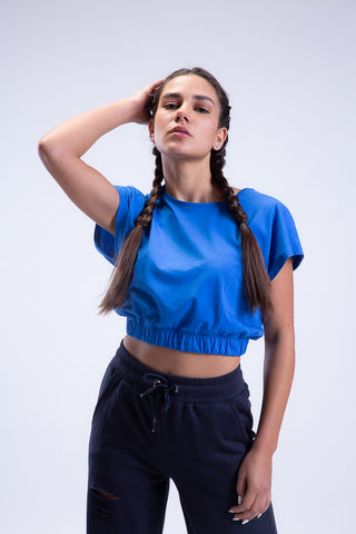 End Game Elasticated Hem Cropped Tee
