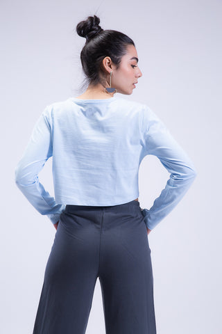 Plain Jane Long Sleeve Cropped Tee