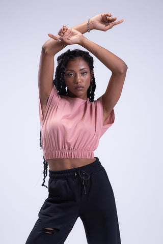 End Game Elasticated Hem Cropped Tee