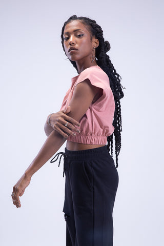 End Game Elasticated Hem Cropped Tee