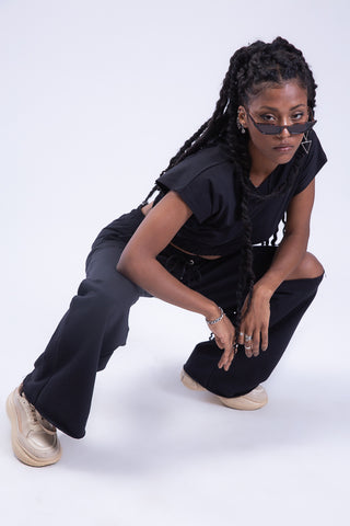 End Game Elasticated Hem Cropped Tee