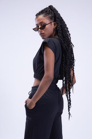 End Game Elasticated Hem Cropped Tee