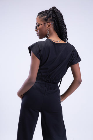 Untamed Distressed Straight-Leg Sweatpants