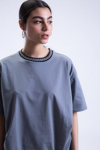 Oversized Ganado Jacquard Crewneck