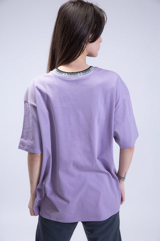 Oversized Desert Rose Jacquard Crewneck
