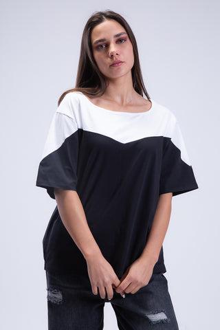 Oversized Chevron Tee