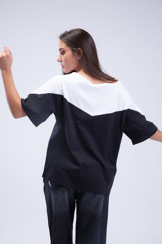 Oversized Chevron Tee