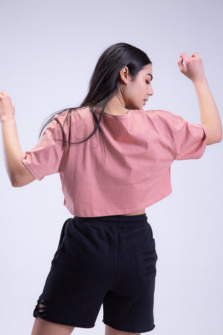 Oversized Short N Sweet Cropped Tee