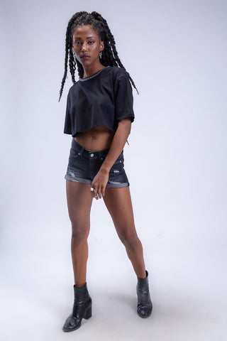 Menace Distressed Shorts