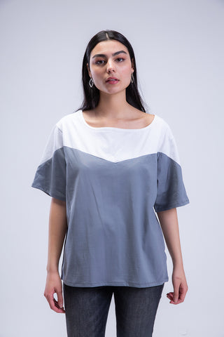 Oversized Chevron Tee