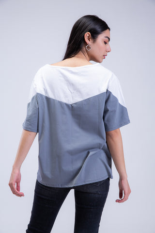 Oversized Chevron Tee