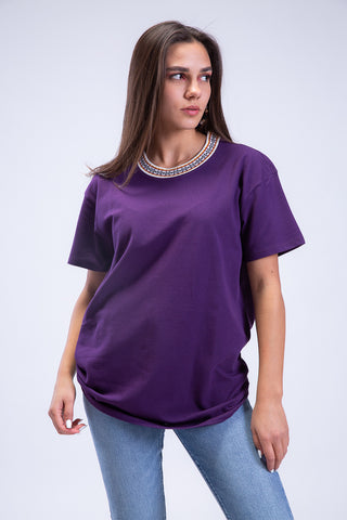 Arabesque Jacquard Crewneck