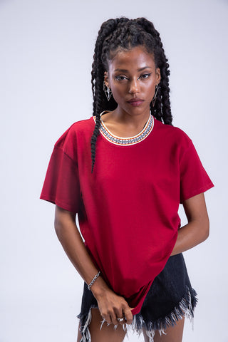 Arabesque Jacquard Crewneck