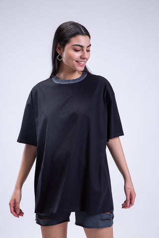 Oversized Emoticon Jacquard Crewneck