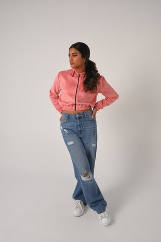 Throwback Zip-Up Hooded Jacket