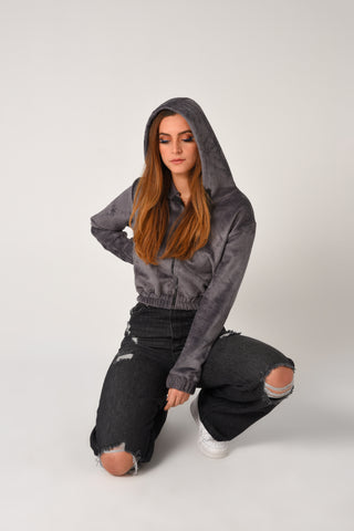 Throwback Zip-Up Hooded Jacket