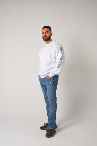 Take Me to Qayro Logo-Tape Sweater