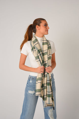 Nova Check Knit Scarf