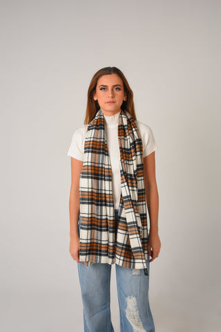 Nova Check Knit Scarf